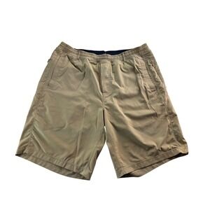 Bird Dog Golf Mens Khaki Athletic Shorts Built in Liner Size XL Comfort Waist